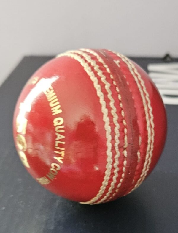 Red Mako Cricket Ball - Image 4