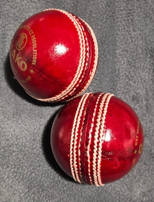 Red Mako Cricket Ball - Image 7